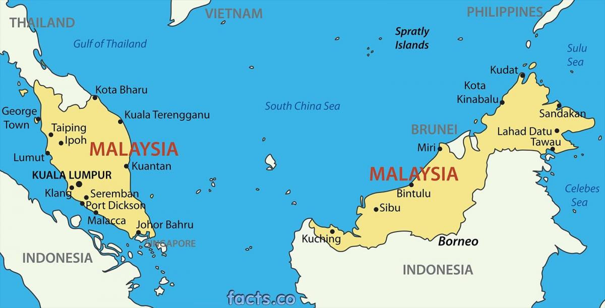 地图马来西亚