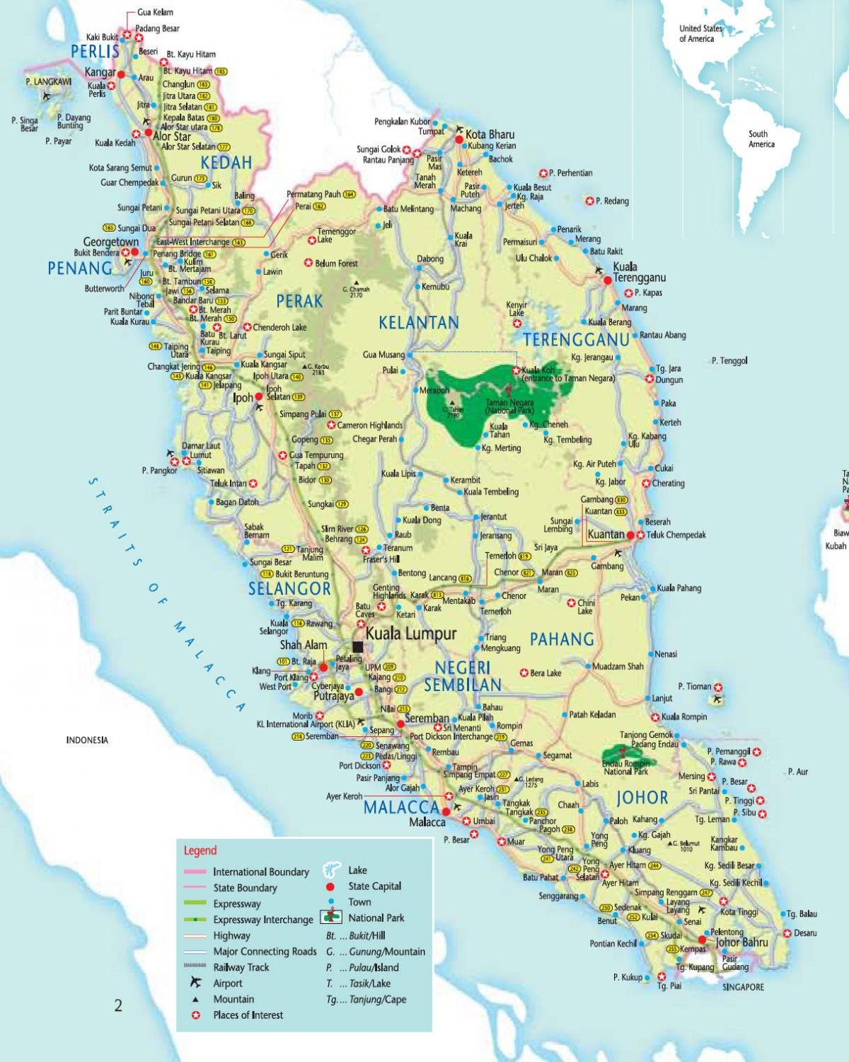 马来西亚吉隆坡的地图