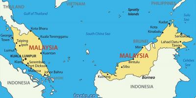 地图马来西亚