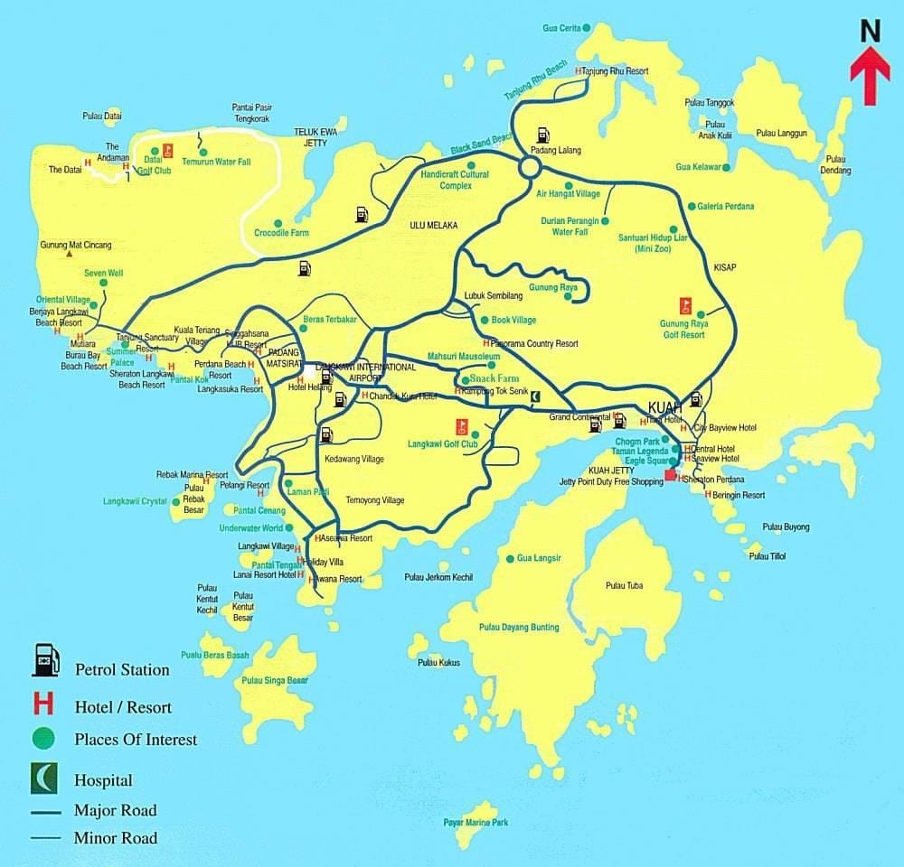 地图马来西亚兰卡威
