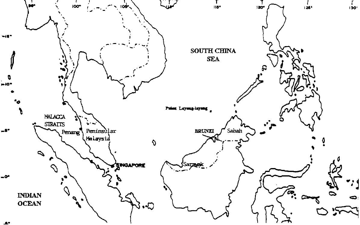 地图马来西亚的地图绘制
