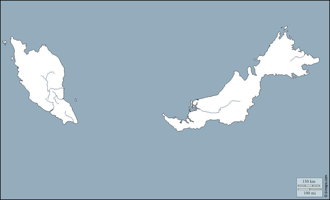 马来西亚矢量地图ai