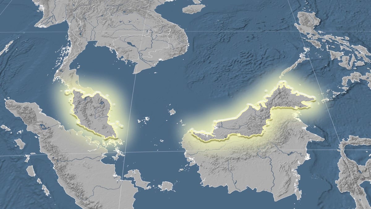 地图马来西亚仰 