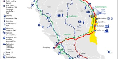 马来西亚火车站地图