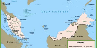 地图马来西亚政治 