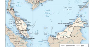 马来西亚国际机场的地图